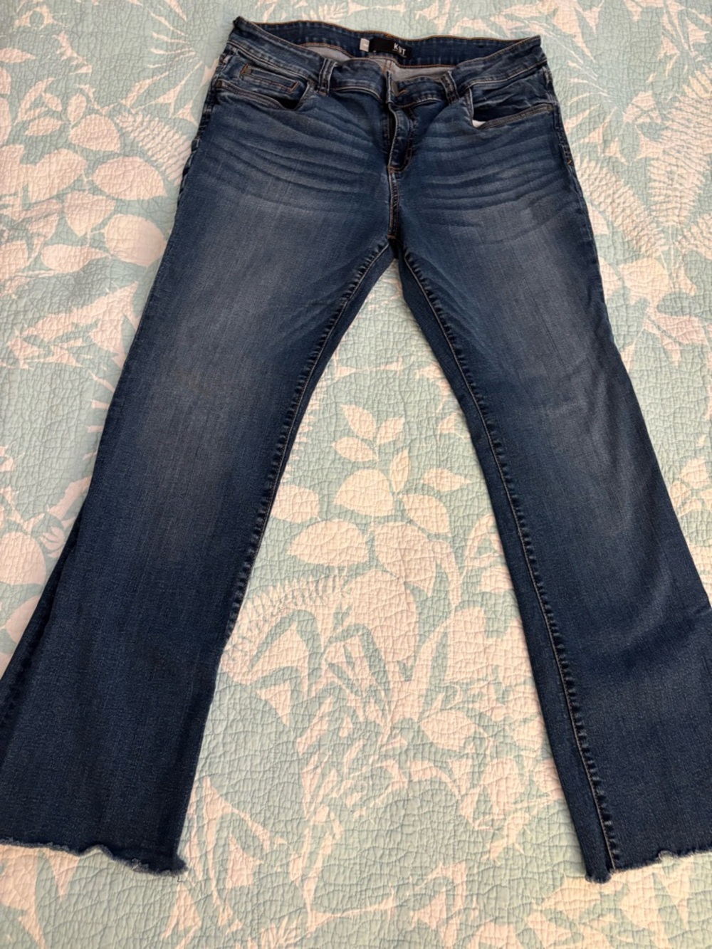 Kut from the Kloth Dark Blue Natalie Bootcut Leg Jeans 14P